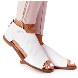 Sandali in pelle da donna Nicole 2622 Bianco bianca