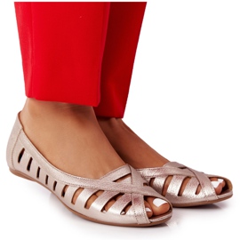 Ballerine in pelle Maciejka dorate 04506-25 d'oro