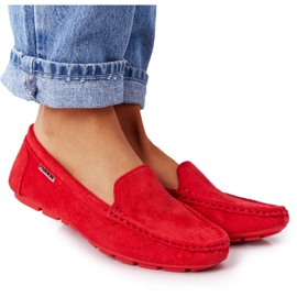 PH1 Mocassini donna in camoscio rosso San Marino