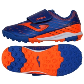 Scarpe da calcio Joma Xpander 2104 Tf Jr XPJS2104TFV nero, blu, arancione blu