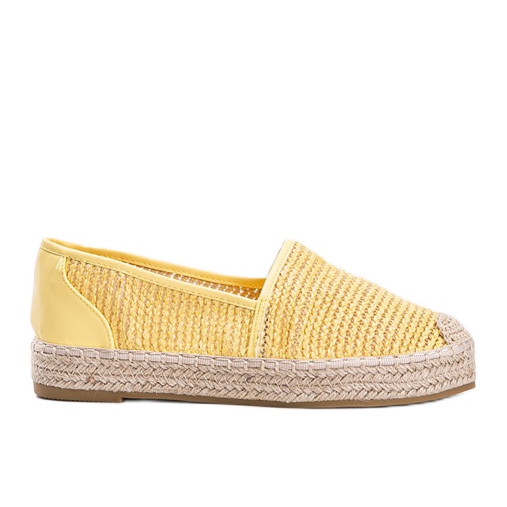 Espadrillas intrecciate Carly gialle giallo