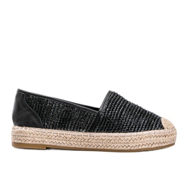 Espadrillas intrecciate nere Carly nero