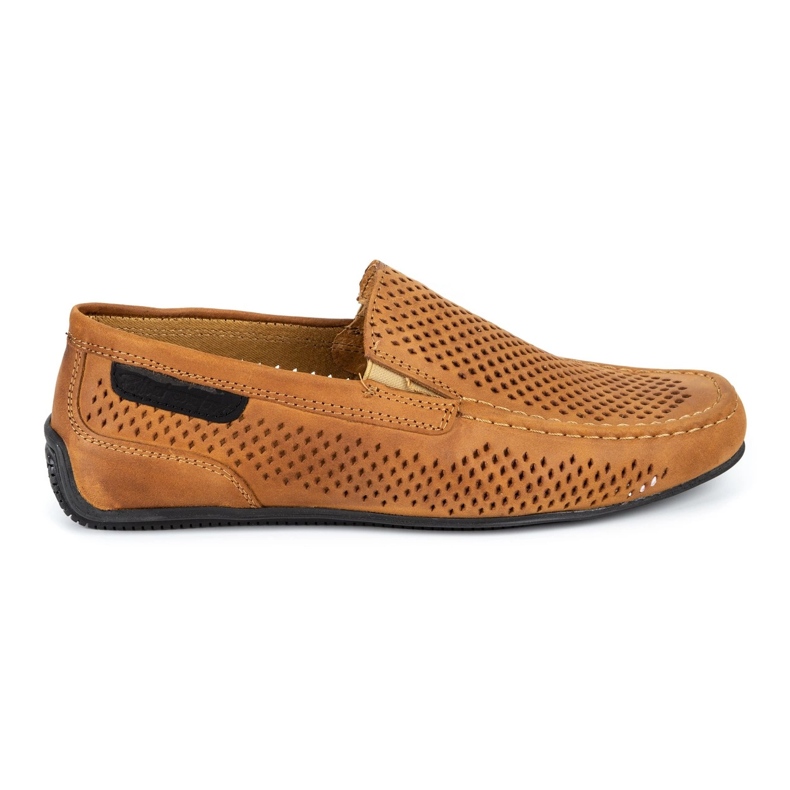 Polbut Mocassini uomo in pelle 2105P cammello marrone