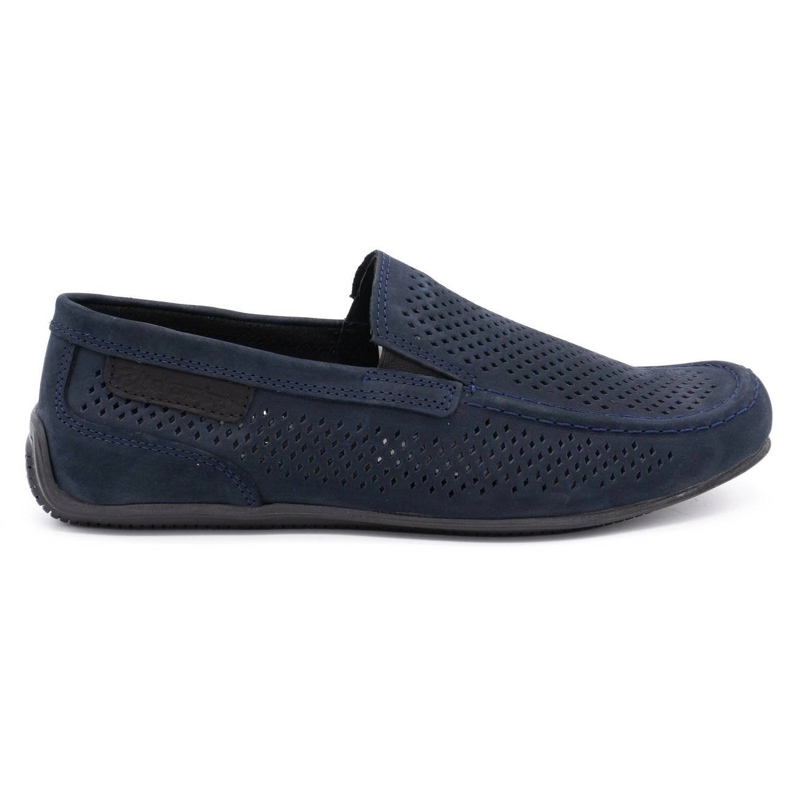 Polbut Mocassini uomo in pelle 2105P blu navy