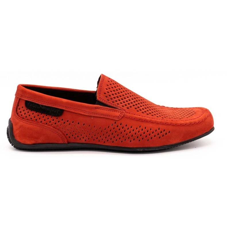Polbut Mocassini uomo in pelle 2105P rosso