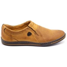 Polbut Scarpe da uomo in pelle 362 Per rosso multicolore arancia