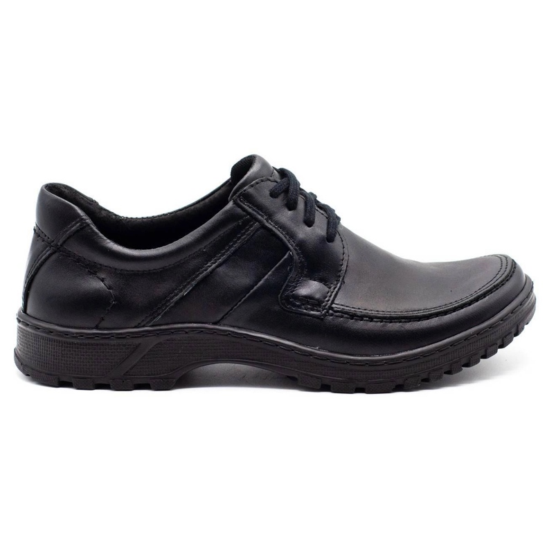 KOMODO Scarpe da uomo in pelle 853 nere nero