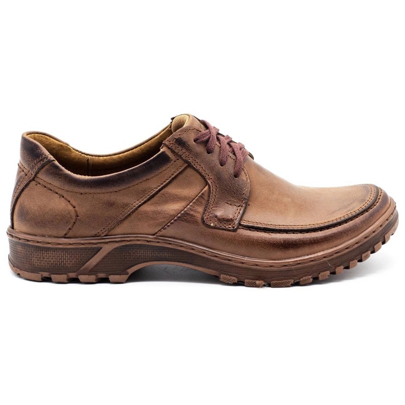 KOMODO Scarpe da uomo in pelle 853 marrone