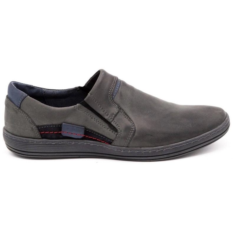 Olivier Mocassini uomo in pelle 520 grigio