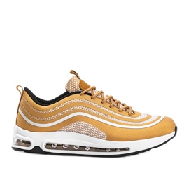 Sneakers sportive da uomo Keyon dorate d'oro