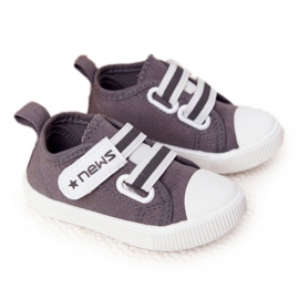 EVE Sneakers Bambini Con Velcro Grigie Novità grigio
