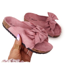PB2 Pantofole Per Bambini Su Sughero Rosa Cipria Little Wendy