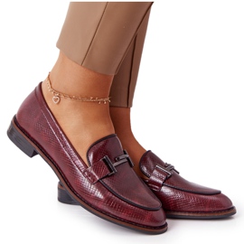 Mocassini Donna Sergio Leone PB253 Borgogna rosso multicolore