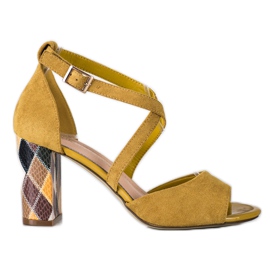 Sandali Sergio Leone alla moda giallo