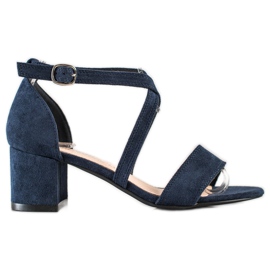 Sandali con cinturino Sergio Leone blu navy