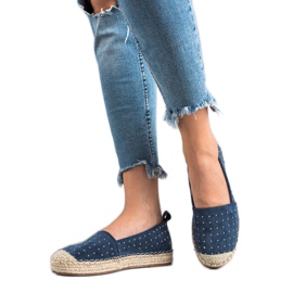 Goodin Espadrillas in pelle scamosciata blu blu navy