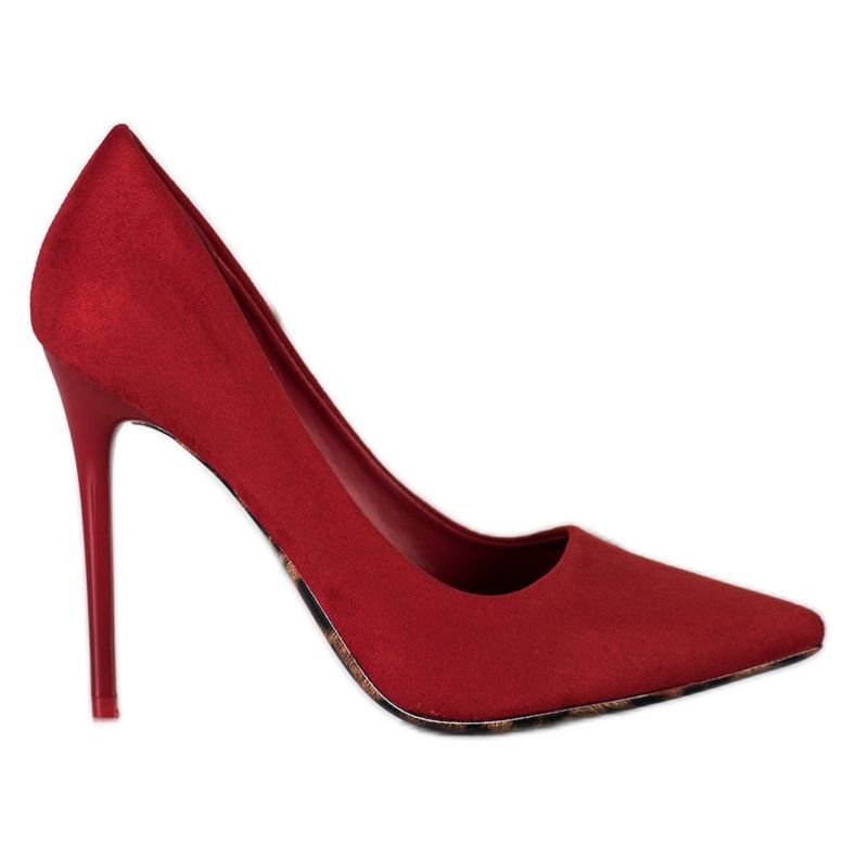 Diamantique Tacchi sexy in pelle scamosciata rosso