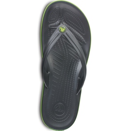 Pantofole Crocs Crocband Flip verde grafite 11033 OA1 multicolore