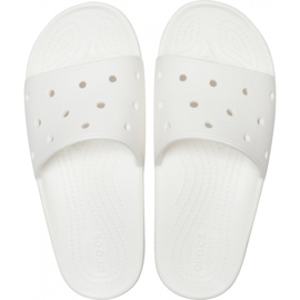 Pantofole da donna Crocs Classic Slide bianco 206121 100