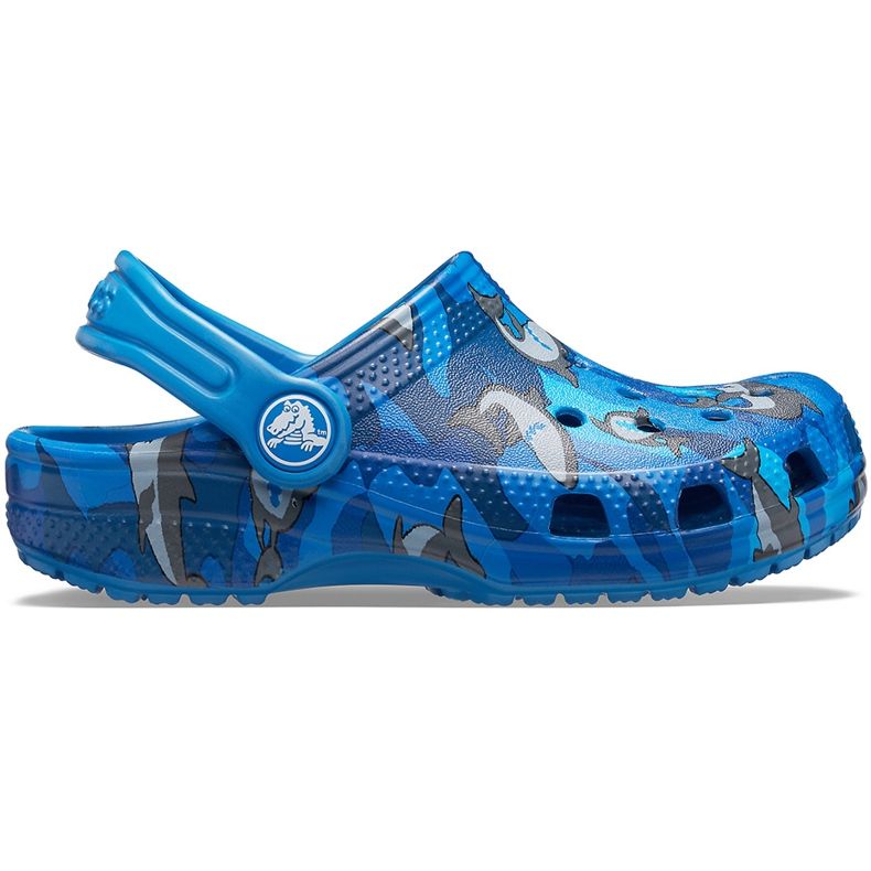 Crocs kids Classic Shark Zoccolo blu 206147 4KI
