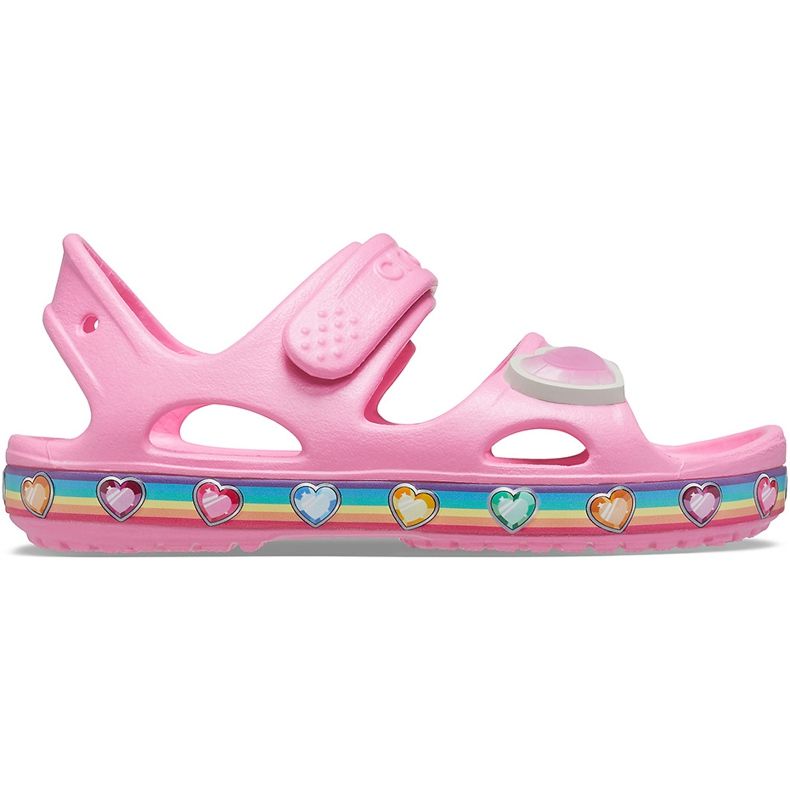 Sandali per bambini Crocs Fun Lab Rainbow pink 206795 669 rosa