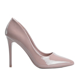 Tacco Angela laccato beige
