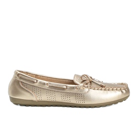Mocassino traforato in ecopelle Golden Esther d'oro