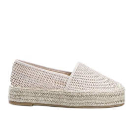 Espadrillas beige su suola Lia spessa
