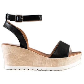 Seastar Sandali con zeppa classici nero