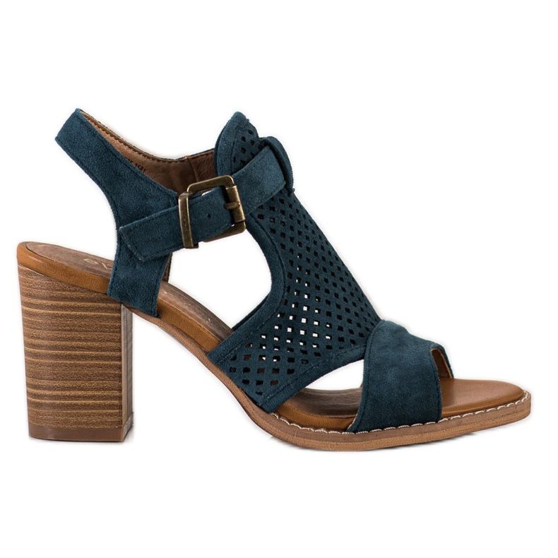 Evento Sandali traforati in primavera multicolore blu verde