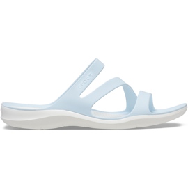 Pantofole da donna Crocs Swiftwater blu-bianco 203998 4JQ bianca
