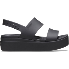 Crocs sandali da donna Brooklyn Low Wedge nero 206453 060