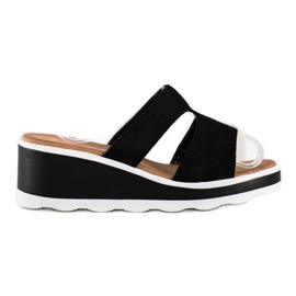 Weide Sandali con zeppa nero