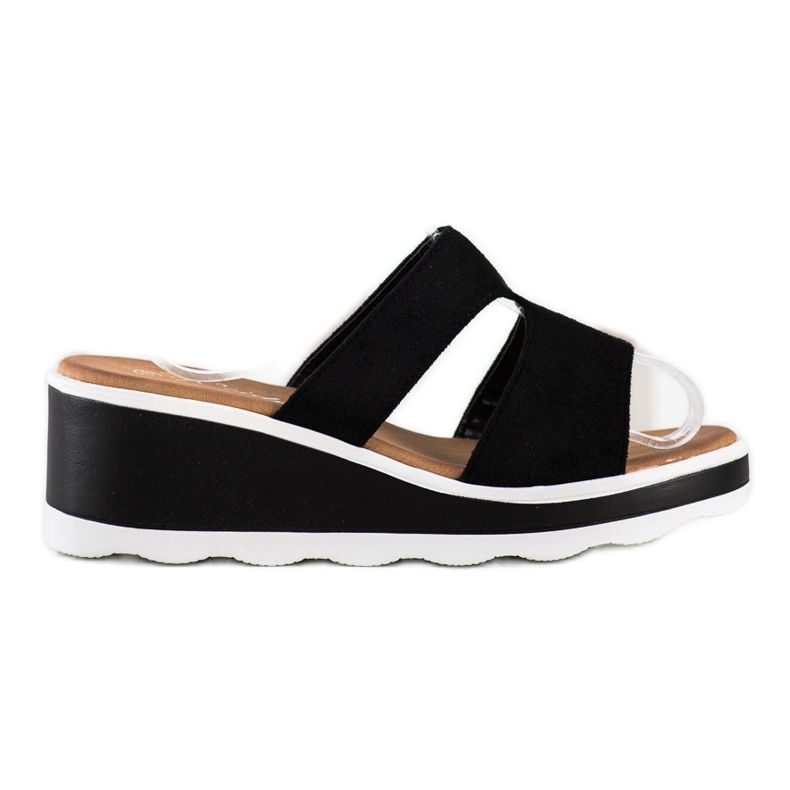 Weide Sandali con zeppa nero