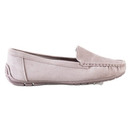 SHELOVET Mocassini Grigi Con Camoscio grigio