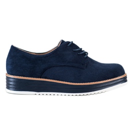 Renda Scarpe traforate sulla piattaforma blu navy blu