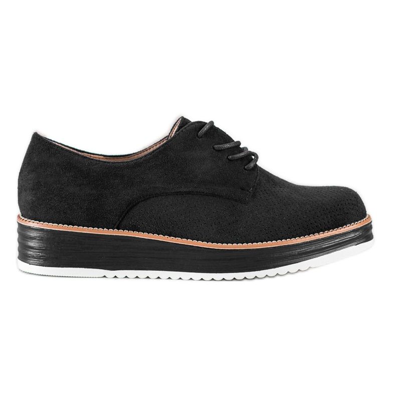 Renda Scarpe traforate sulla piattaforma nero