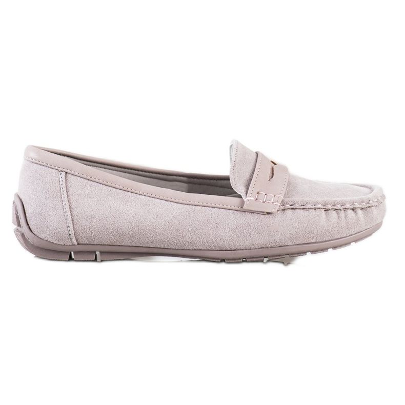 SHELOVET Comodi mocassini grigi grigio