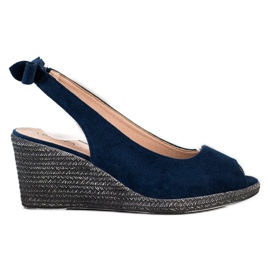 Sandali slip-on sulla zeppa VINCEZA blu navy blu