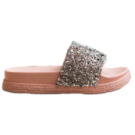 Seastar Pantofole alla moda sulla piattaforma rosa multicolore