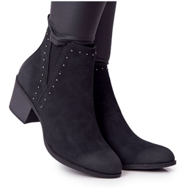 PJ1 Stivali caldi da donna Stivali Jodhpur Black Morgan nero