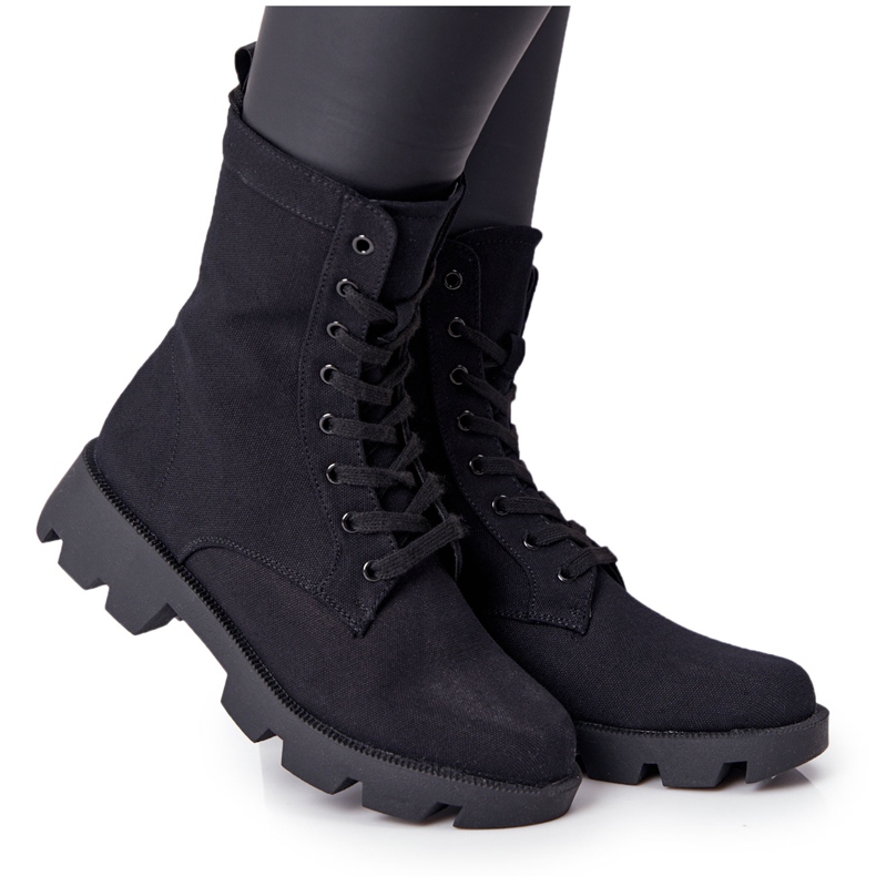 Stivali Donna Workers Neri Haley 99-117 BLK nero