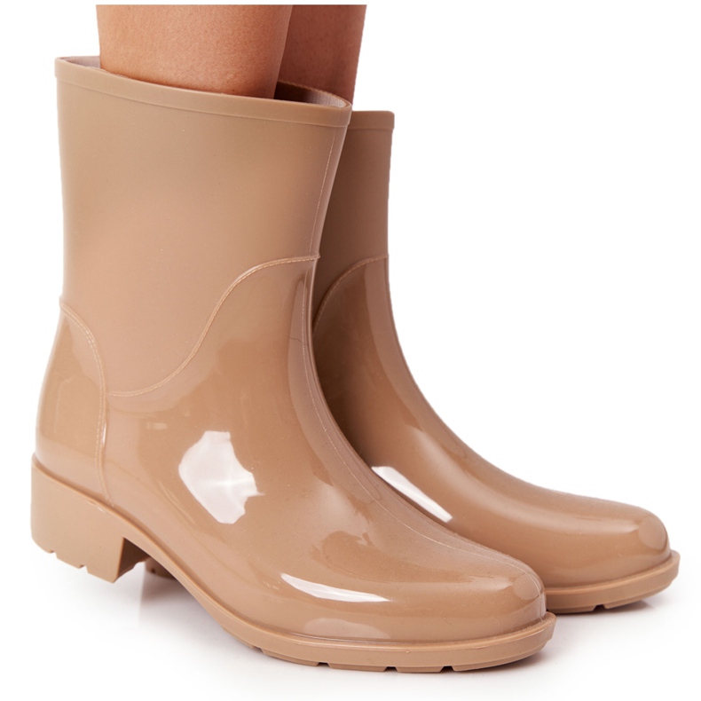 PS1 Galosce lucide Stivali Jodhpur beige Rainy Day