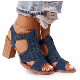 EVE Sandali traforati su un bar blu Hey Lover multicolore verde