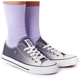 Sneakers da donna Big Star HH274128 Ombre Black bianco nero