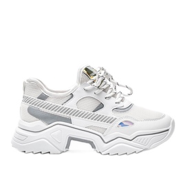 Sneakers bianche su una spessa suola Leanna bianco