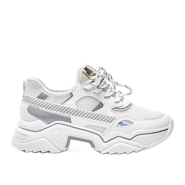 Sneakers bianche su una spessa suola Leanna bianca