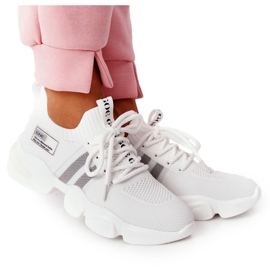 Calze sportive da donna GOE HH2N4016 Bianco nero