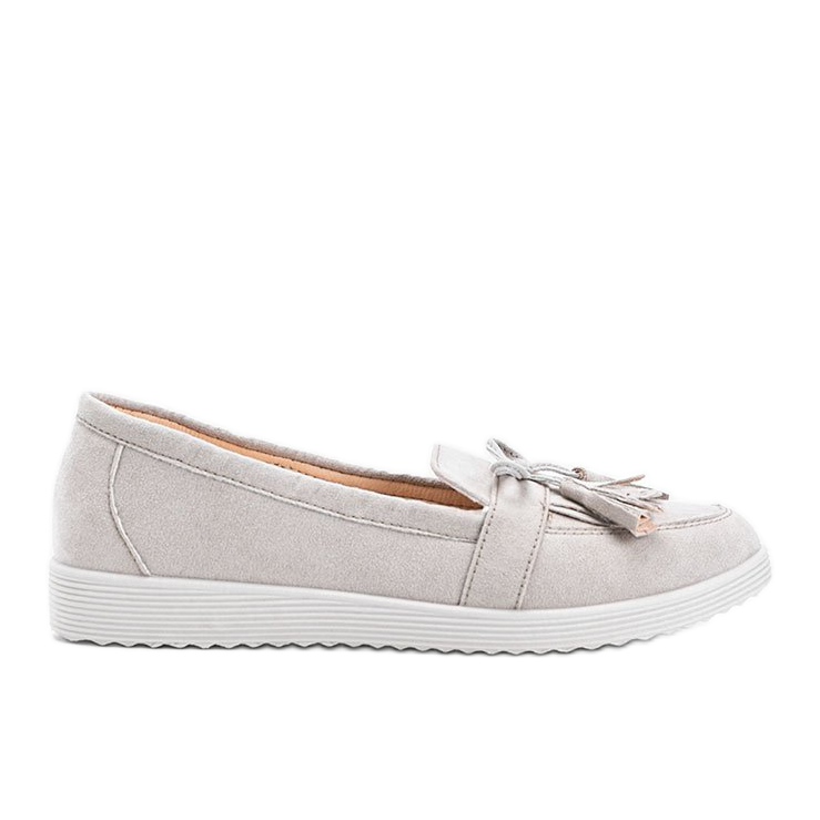 Mocassini beige con frange Magdalena