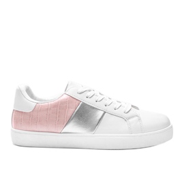 Sneakers Haille bianche e rosa pastello bianco